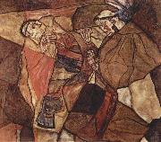 Egon Schiele The Death Struggle oil painting artist